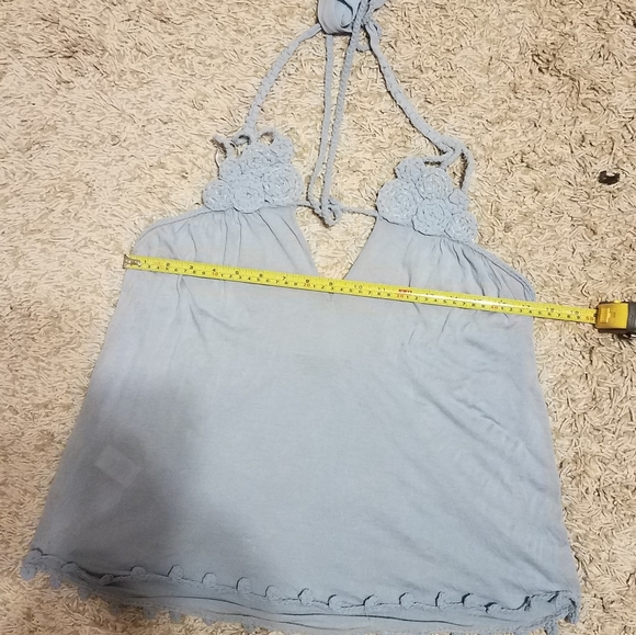 BCBG blue halter top L - Picture 7 of 12